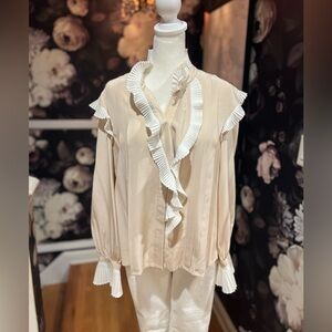 The Fold London silk blouse